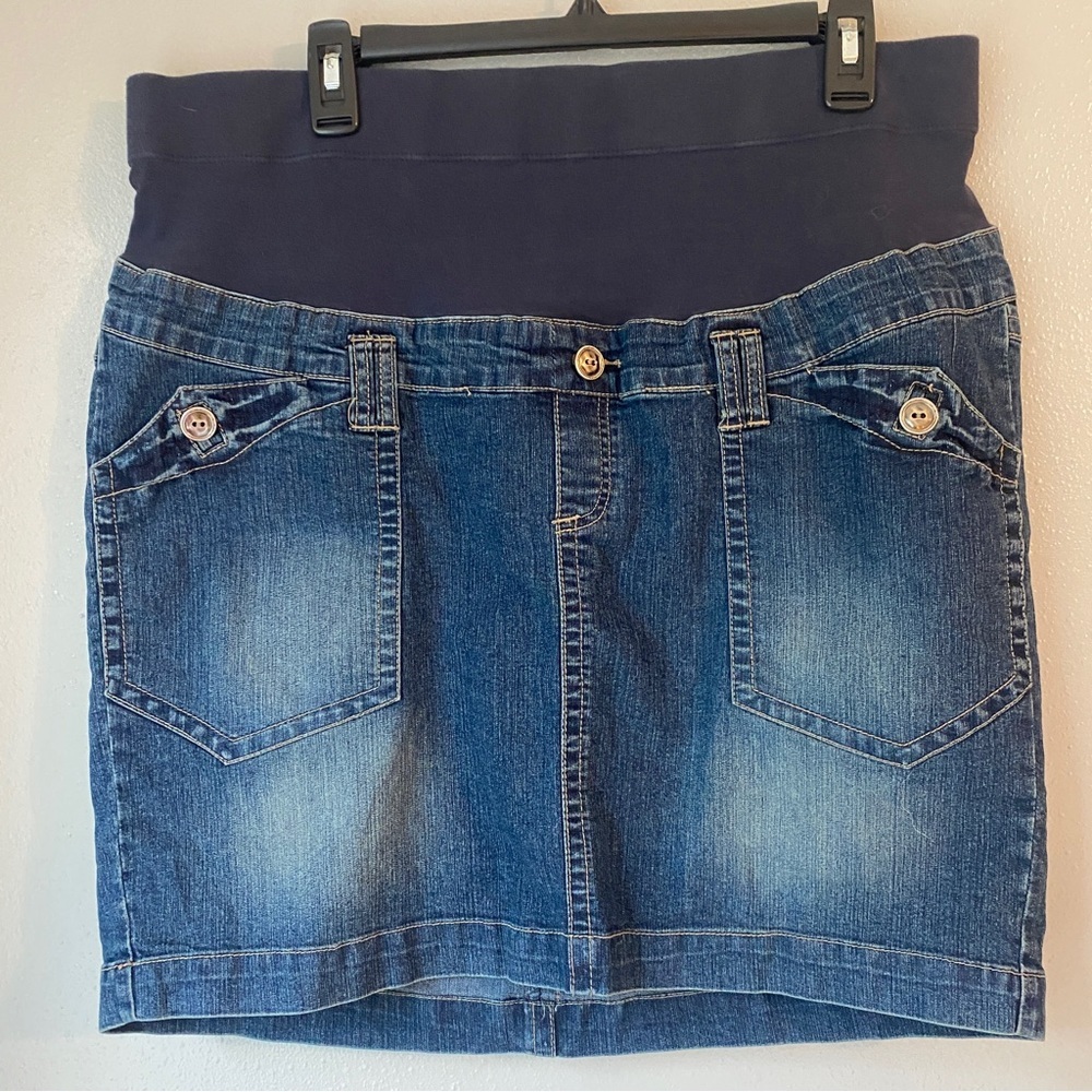 Maternity Denim Skirt